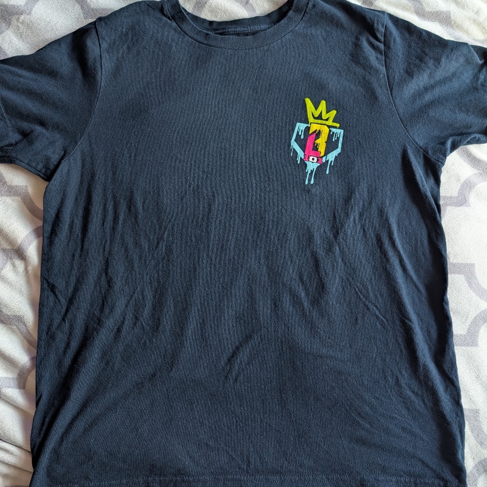 Baseball Lifestyle Navy Graphic T-Shirt with Graffiti Logo